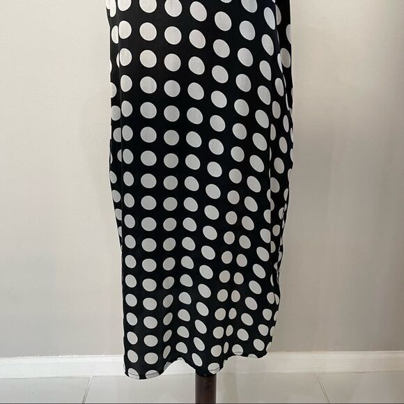 Walter baker effie polka dot sleeveless v-Neck tank slip dress size medium - Picture 7 of 14